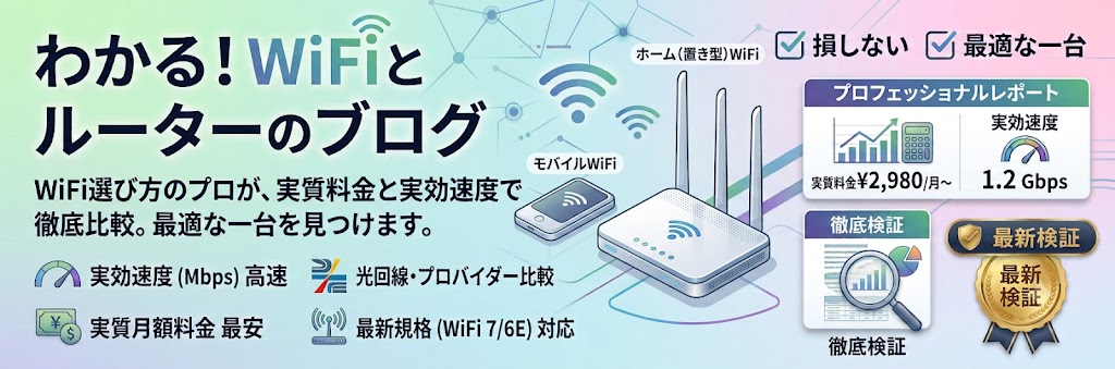 わかる！WiFiとルーターのブログ
